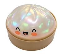 Giant Dumpling Squishys, Colorful Dumpling Stress Fidget, Squishys Dumplings Toy Giant Mystery, Cute Soft Glitter Calming for Relaxation Children Adults (Glitter Clear)