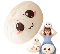 Giant Dumpling Squshy Pillow, 8 Inch Jumbo Dumpling Pillows, Dumplings Suishy Large Decorative Throw Pillow for Couch, Easy to Sleep Dumplings Cute Decor Pillows for Home Bed Office
