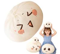 Giant Dumpling Squshy Pillow, 8 Inch Jumbo Dumpling Pillows, Dumplings Suishy Large Decorative Throw Pillow for Couch, Easy to Sleep Dumplings Cute Decor Pillows for Home Bed Office