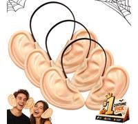 Giant Ears Listening Headband Oversized Funny Halloween Prop | Soft Rubber Adjustable Removable Jumbo Fake Accessory Lightweight for Adult Party Cosplay Stage Performance