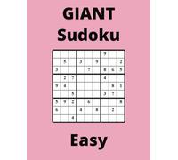 GIANT Easy Pink Sudoku Book, 9x9 Puzzles, 200 Pages, 8.5x11