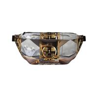 Giant encrypted Vault Fanny Pack for Women Men Adjustable | Twin Closure Pouches Hold Cellphone Id And Keychain A Hands Free Campus Purse For Concerts Games And Holiday Surprises
