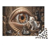 Giant Eye Workshop 1000 Piece Puzzle Steampunk Lab for Relaxation First-Time Jigsaw Users Memory Improvement Small Gift Idea 52x38cm/1000pcs