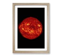 Giant Filament on The Sun Framed Print | A2 Oak Framed Wall Art | Ready to Hang | Modern Nature Picture | Living Room Bedroom Lounge Office