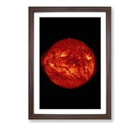 Giant Filament on The Sun Framed Print | A2 Walnut Framed Wall Art | Ready to Hang | Modern Nature Picture | Living Room Bedroom Lounge Office