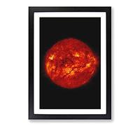 Giant Filament on The Sun Painting Framed Print | A2 Black Framed Wall Art | Ready to Hang | Modern Historical Picture | Living Room Bedroom Lounge Office