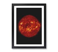 Giant Filament On The Sun Painting Modern Framed Print | A2 Black Framed Wall Art | Ready to Hang | Modern Historical Picture | Living Room Bedroom Lounge Office