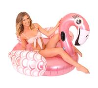 Giant Flamingo Pool Float - Pink Pool Lounger Inflatable Swimming Pool Raft - 5 ft x 5ft x 3 ft / 150 x 150 x 90 cm