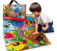 Giant Floor Puzzles for 3 4 Year Olds - Kids Jigsaw Puzzles Age 4-6 | 60x90 cm 48 Piece Large Floor Puzzles for 3-5 Year Olds - Educational Kids Puzzles Games - Bugs Gift Box Age 5-8
