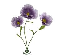 Giant Flowers Decoracion Artificial Flower - 3Pcs Large Artificial Flower Arrangements, Fake Flowers Bendable Rhizome for Wedding Reception, Birthday, Party, Backdrop Decor, Window Display (Purple)