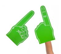 Giant Foam Finger We're Number 1 DIY Blank Cheerleading Foam Hand Props | Poms for Sports Events, Game Days, School Spirit, Pep Rallies, Business Marketing, Celebrations