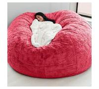 Giant Fur Bean Bag Chair For Adult Living Room Furniture Big Round Soft Fluffy Faux Fur BeanBag Lazy Sofa Bed Cover (No Padding), Multiple Colors To Choose From