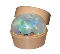 Giant Glitter Dumpling 10x6cm Thermoplastic Rubber Dumpling Squishy Toys With Steamer Box, Squishy Dumplings Toy Giant Mysterys, Bun Stress Ball Giants, Bao Bun Stress Ball, Squeeze Toys Dumplings