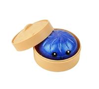 Giant Glitter Dumpling 9.5x9.5x6 Cm Rubber Colorful Dumplings Stress Balls Fidget Sensory Toy Food Steamer Stretchy Toys Dumpling Squeeze Dough Stress Relief Hand Toys For Classroom Home Office