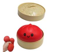 Giant Glitter Dumpling, Giant Dumpling Squish-y, Mega Rainbow Dumplings, Large Stress Relief Sensory Ball for Adults & Kids, Anxiety Relief Fidget Toy, Soft Squeezing Decompression Dough