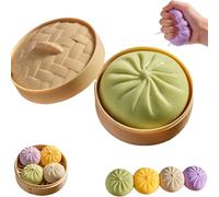 Giant Glitter Dumpling, Giant Dumpling Squishier, Mega Rainbow Dumplings, Cute Anxiety Relief Fidget Toy, Stress Relief Sensory Ball for Adults & Kids, Anxiety Relieves Fidget Toy