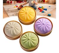 Giant Glitter Dumpling, Giant Dumpling Squishy, Giants Mystery Dumplings Squishys, Large Stress Relief Sensory Bal, Soft Squeeze Decompression Dough, Anxiety Relief Fidget Toy (4PCS)