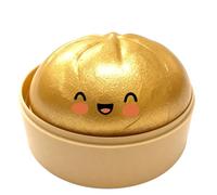 Giant Glitter Dumpling, Giant Dumpling Squishy, Jumbo Dumpling Squishy Toy with Steamer Box, Portable Decompression Squeeze Toy, Easter Basket Stocking Stuffers(B)