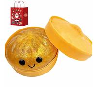 Giant Glitter Dumpling, Giant Glitter Dumpling Squishy Toy, Mega Rainbow Dumplings Fidget, Slow-Rising Sensory Decompression Dumplings,Soft Squeeze Decompression Dough (1pc-F)