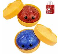Giant Glitter Dumpling, Giant Glitter Dumpling Squishy Toy, Mega Rainbow Dumplings Fidget, Slow-Rising Sensory Decompression Dumplings,Soft Squeeze Decompression Dough (2PC-G)