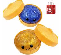 Giant Glitter Dumpling, Giant Glitter Dumpling Squishy Toy, Mega Rainbow Dumplings Fidget, Slow-Rising Sensory Decompression Dumplings,Soft Squeeze Decompression Dough (2PC-I)