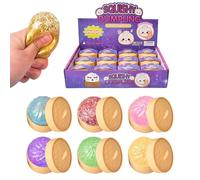 Giant Glitter Dumpling - Sensory Squeeze Toy, Funny Dumpling-Shaped Fidget with Soft Stretch, Boys Girls Students, Classroom Home Dorm, Car Rides School Fun for Relaxation