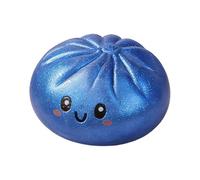 Giant Glitter Dumpling Squeeze Toys - Colorful Dumpling Stress Fidget, Slow Rebound Dumplings Shape With Steamer For Adults Kids | Calming For Relaxation Boys Girls Studying Working Travel Home Office