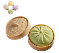 Giant Glitter Dumpling Squishy - Super Mega Rainbow Mystery Dumplings, Soft Anxiety Relief Fidget Toy for Adults & Kids (Green)