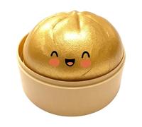 Giant Glitter Dumpling Squishys, Squishys Dumpling Toy Stress Relief Bao Bun S-quishy Squeeze Toy with Steamer Fun Soft Squeeze Glitter Dumplings Stress Ball Sensory Fidget Toys (B)