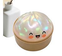 Giant Glitter Dumpling Toy, Stress Relief Pastry with Steamer Box, Fun Soft Squeeze Glitter Dumplings Stress Ball ,Focus Improvement,Colorful Toy, for Children & Adults