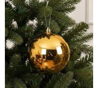 Giant gold Christmas bauble - 20cm 200mm bauble - christmas tree decoration - round with gold ornament thread.
