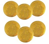 Giant Gold Santa Coin 50g - Solid Milk Chocolate Coin - Festive Christmas Treat & Stocking Filler (18)