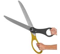 Giant Grand Opening Kit - 2 Color 25 Inch Giant Gold and Black Scissors for Ribbon Cutting Ceremony and Box for Inaugurations Special Events and Business Openings