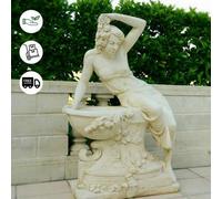 Giant Greek Bathing Lady With Flowers