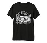 Giant Grouper Line Art Aquarist Premium T-Shirt