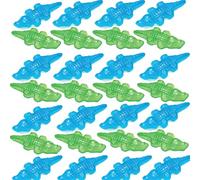 Giant Gummy Assorted Crocodiles Sweets - Oiled giant gummy red, yellow, orange, green and blue crocodiles (250g)
