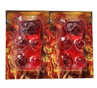 Giant Gummy Bears Pack Of 2 Chilli Flavoured Spicy Jelly Candy 90gx2 Perfect for Snacking & Parties, Unique Gift for Spice Lovers