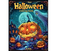 Giant Halloween Coloring Book for Kids: 50 Pages of Fun, Cute, and Spooky Designs