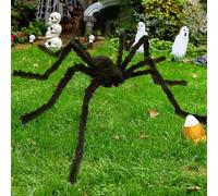 Giant Halloween Spider Decorations, Halloween Hairy Spider Outdoor Decorations, Large Fake Spider Decorations Scary Realistic Props Decorations For Party Yard