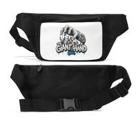 Giant Hand Controlling Buildings Unisex Waist Bag Black