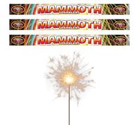 Giant Hand-Held Sparklers 46cm - 3 Packs of 4 - Durable Sparklers for Bonfire Night, Halloween, Christmas, and New Year Celebrations - Total of 12