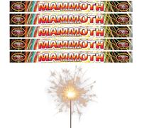Giant Hand-Held Sparklers 46cm - 5 Packs of 4 - Durable Sparklers for Bonfire Night, Halloween, Christmas, and New Year Celebrations - Total of 20