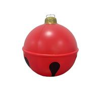 Giant Holiday Ball, Weatherproof Shell, 70x43cm, Inflatable Yard Ball, Pvc Christmas Decor, Vivid Print, For Halloween Displays, Christmas Setups, And Winter-Themed Events