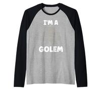 Giant Humor Creature golems Cute Simple I'm a Golem Raglan Baseball Tee