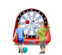 Giant Inflatable 6ft Tall Kick & Throw Darts Game | Soccer Darts Inflatable Dart Board with 6 Kick Balls, 6 Tennis Balls & Pumps | Perfect for Giant Yard Games, Giant Inflatable Games & Carnival Games