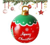 Giant Inflatable Christmas Balls,Giant Inflatable Christmas Ball Outdoor Decoration | Festive Seasonal Holiday Decor for Patio Front Door Garden Porch Living Room Party Yard Outside