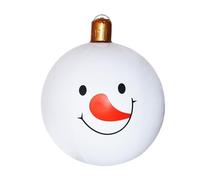 Giant Inflatable Christmas Balls - Strong PVC Decoration, 60x49cm Outdoor Ornament, Bright Holiday Sphere, Weather-Resistant Reusable Display | Front Door Patio Pathway Backyard Pool Winter Festival