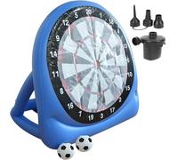 Giant Inflatable Football Dartboard, Large Blow-up Football Target & Football Toys, Comes with Electric Air Pump and 2 Balls