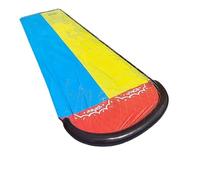 Giant Inflatable Lawn Water Slide for Kids & Adults, 474×72cm Slip and Slide with Splash Pool and 2 Surfboards, Outdoor Summer Garden Sprinkler Toy, Durable PVC Easy Setup Water Play Mat (XXL)