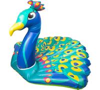 Giant Inflatable Peacock Lounger Beach & Pool Float Sturdy PVC Vinyl